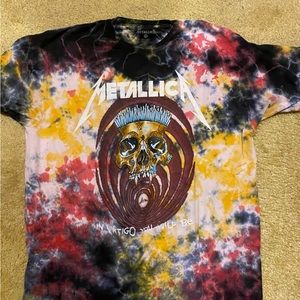 Metalica Tie Dye Shirt Sz Large